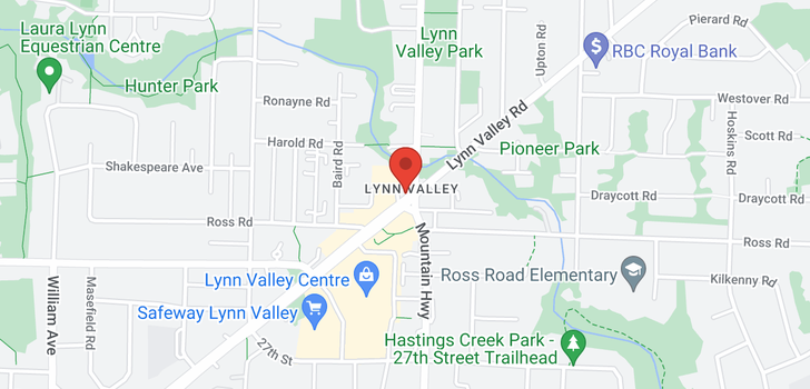 map of 1268A LYNN VALLEY ROAD
